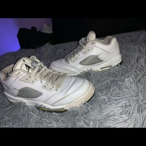 White air jordan 5s retro low